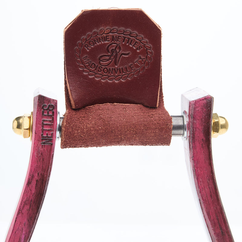 Nettles Country 2in.Distressed Pink Barrel Racing Stirrup