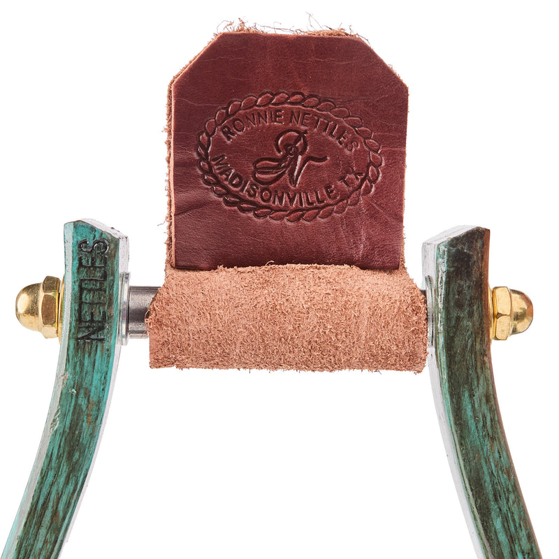 Nettles Country 2in. Distressed Turquoise Barrel Racing Stirrup