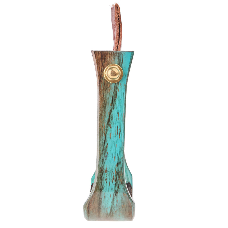 Nettles Country 2in. Distressed Turquoise Barrel Racing Stirrup