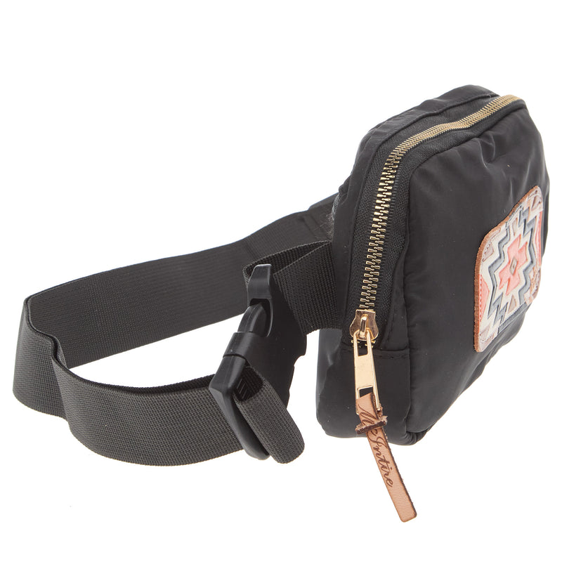 Mcintire Saddlery Rust and Black Aztec Belt Bag