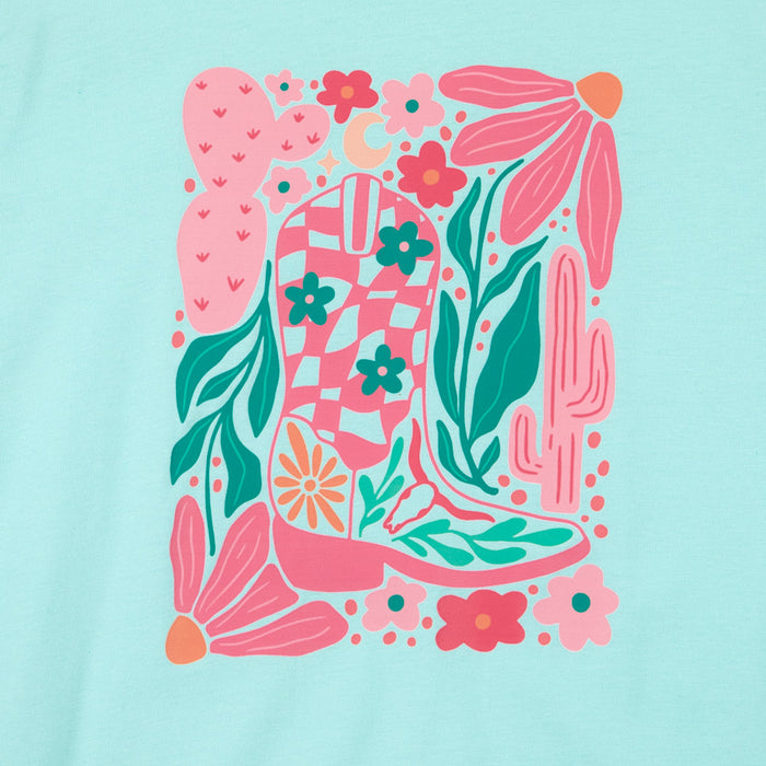 Buckin Baby Girl's Cowboy Boot Graphic Tee Shirt