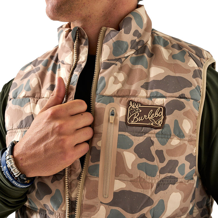 Burlebo Men's Pintail Camo Puffer Vest