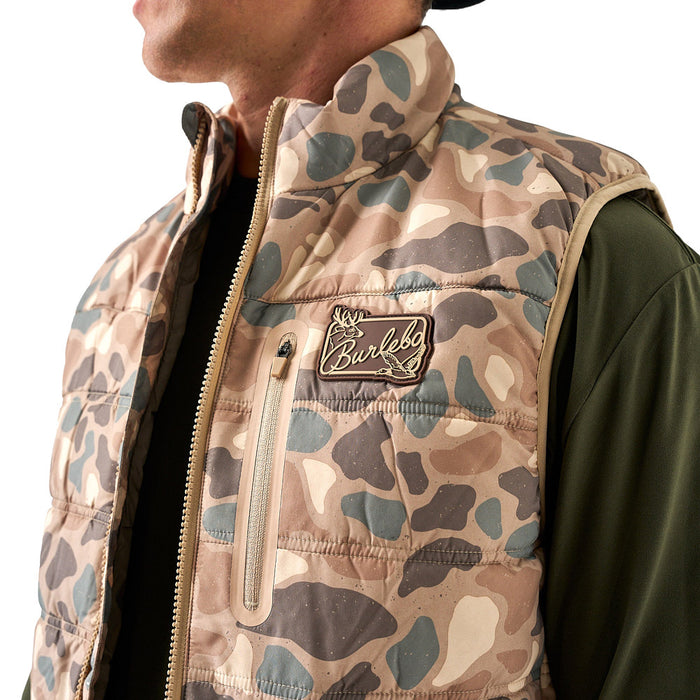 Burlebo Men's Pintail Camo Puffer Vest