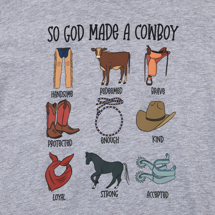 Buckin Baby Boy's So God Made A Cowboy Tee Shirt