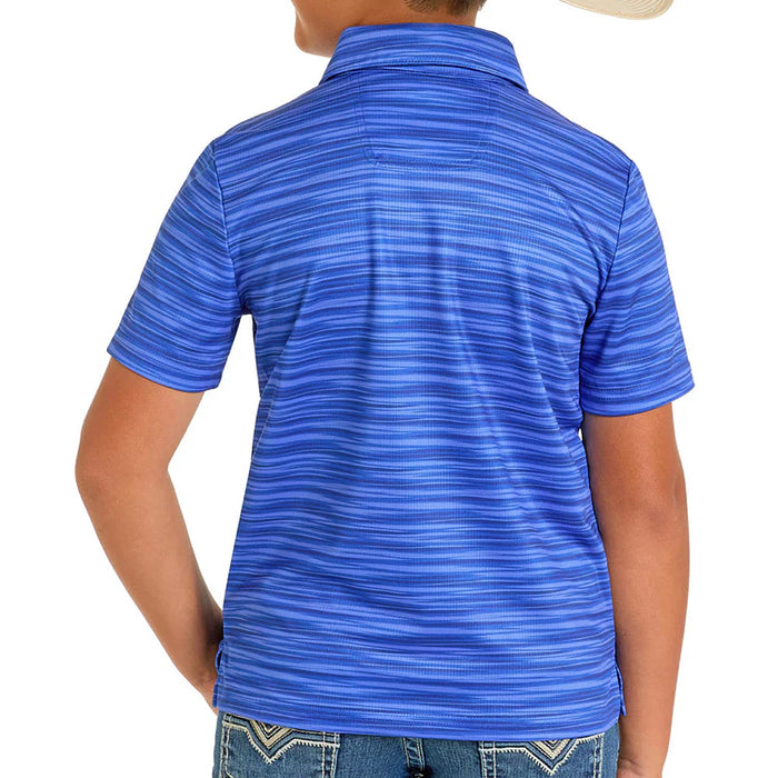 Rock & Roll Denim Boy's Royal Striated Polo