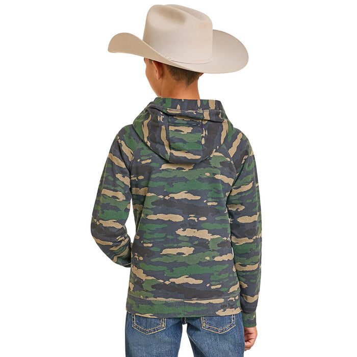 Rock & Roll Denim Boy's Cowboy Camo Hoodie