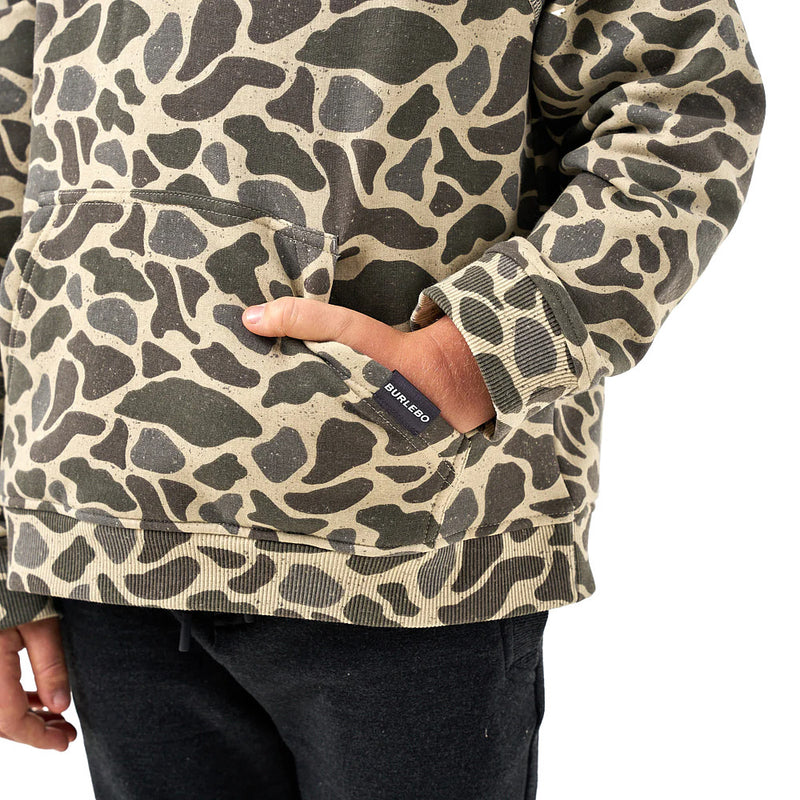 Burlebo Youth Classic Deer Camo Fleece Hoodie