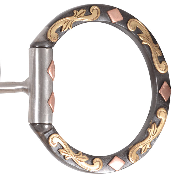 Ranch Rope Sherry Cervi Diamond Square Snaffle D-Ring Bit