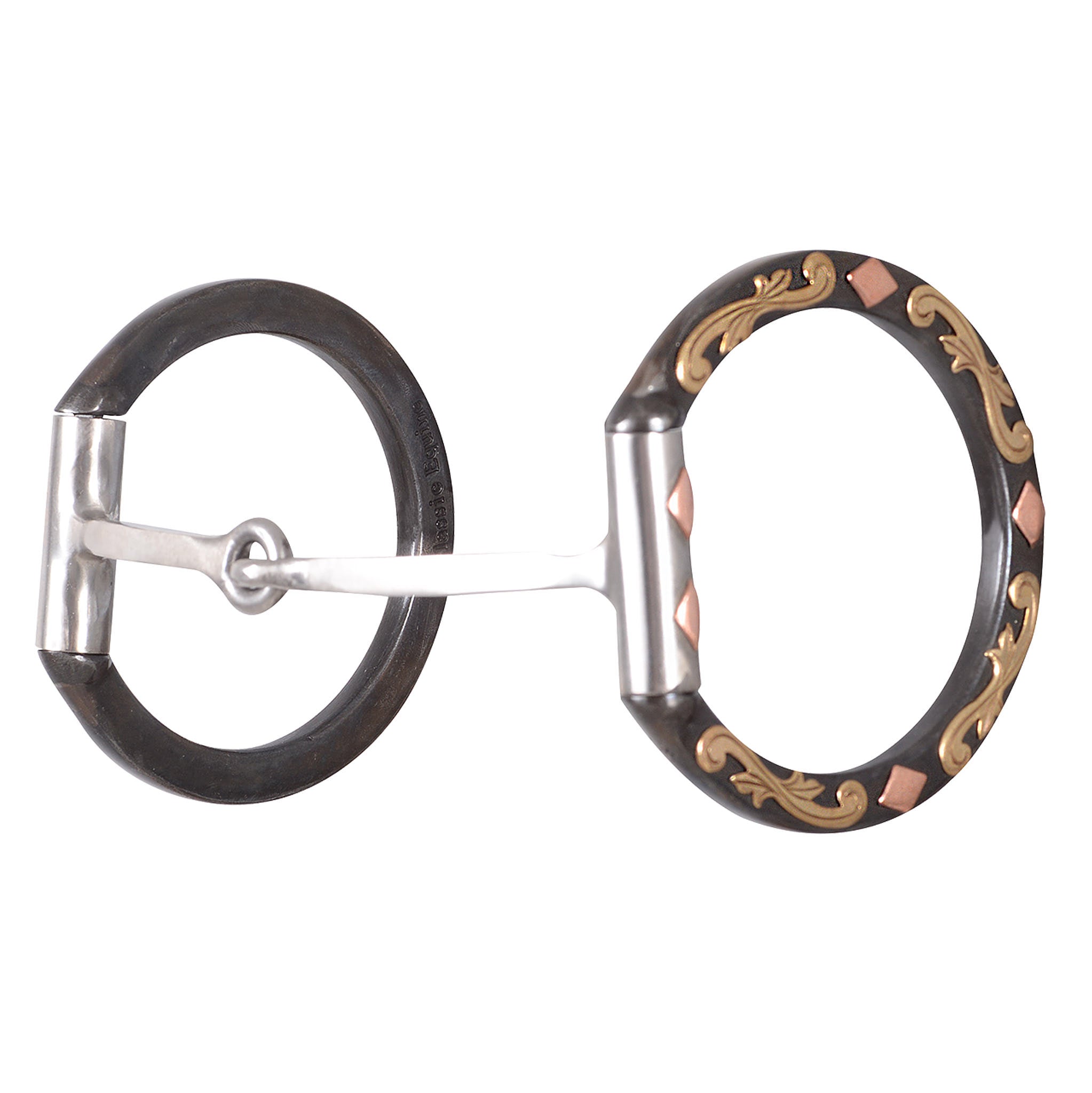 Classic Sherry Cervi Square Diamond D-Ring Snaffle Bit