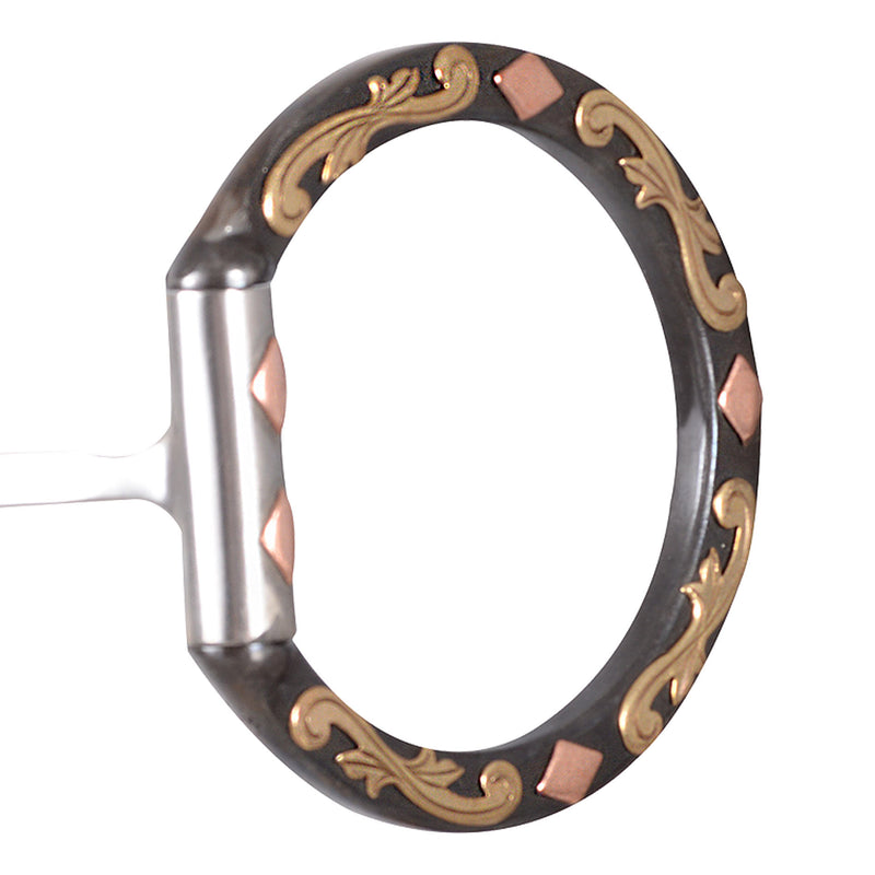 Classic Sherry Cervi Square Diamond D-Ring Snaffle Bit