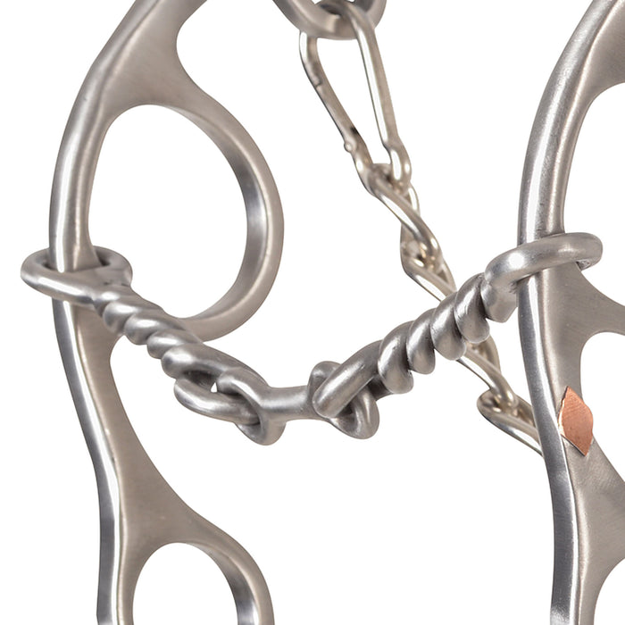 Classic Sherry Cervi Twisted Wire Dogbone Short Shank Gag Bit