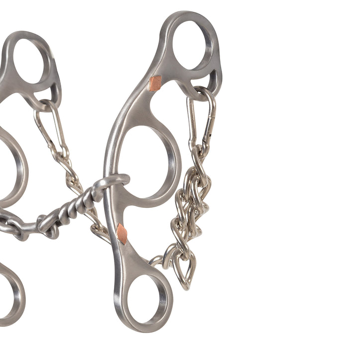 Classic Sherry Cervi Twisted Wire Dogbone Short Shank Gag Bit