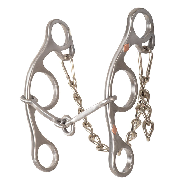 Classic Sherry Cervi Lifesaver Square Snaffle Short Shank Gag Bit