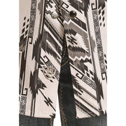 Rock & Roll Denim Boy's Black Aztec Snap Shirt