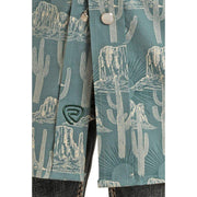 Panhandle Boy's Sunburst Print Snap Shirt