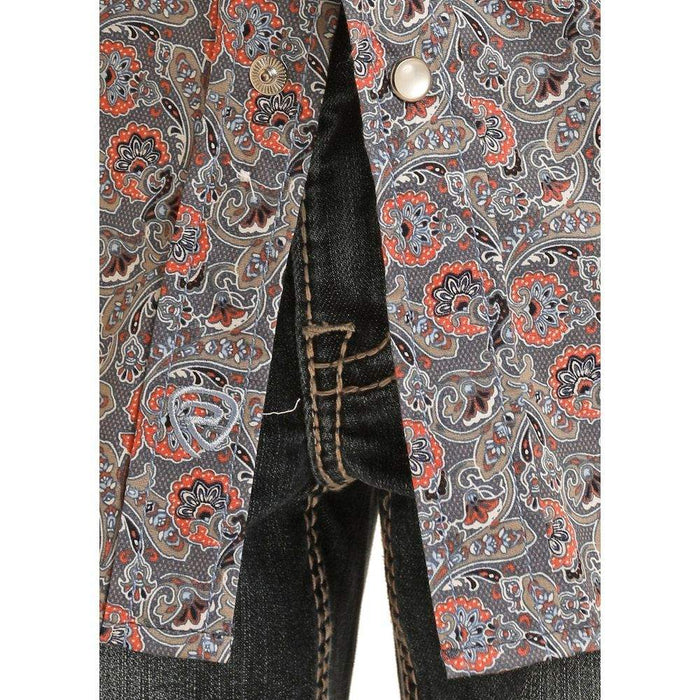 Panhandle Boy's Paisley Print Snap Shirt