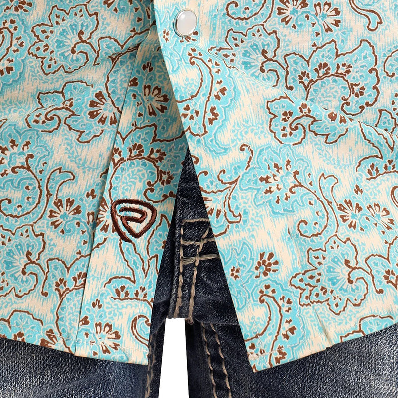 Rock & Roll Denim Boy's Turquoise Rivers Shirt