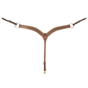 Martin Saddlery Diamond Tooled 2 Inch Contoured Breast Collar