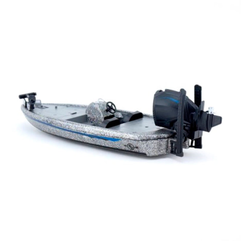 Big Country Toys Bass Fishing Boat Silver Metal Flake