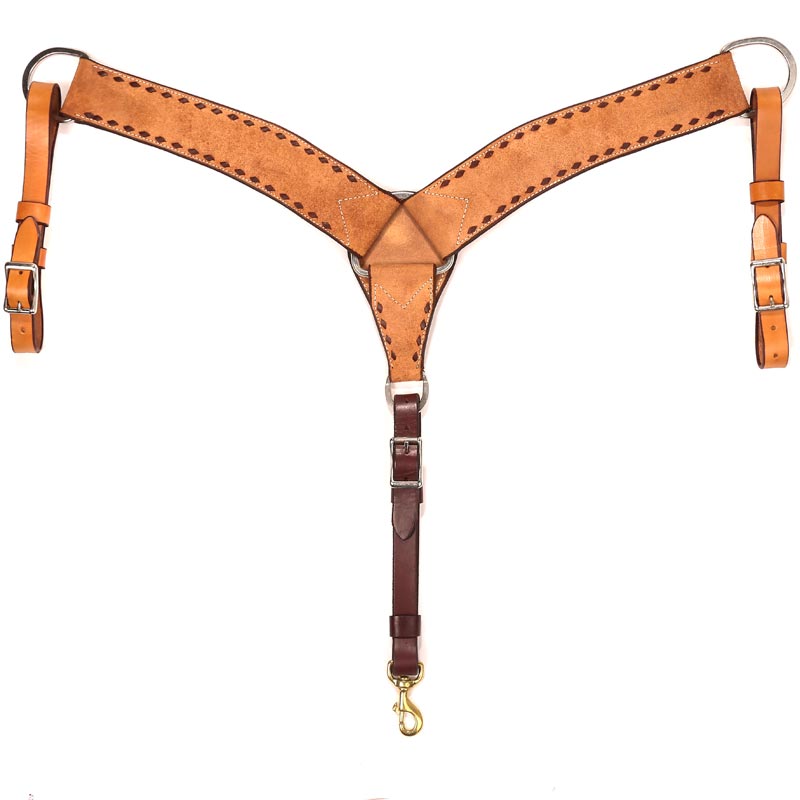NRS 2 3/4 inch Roughout with Black Buckstitch Breast Collar