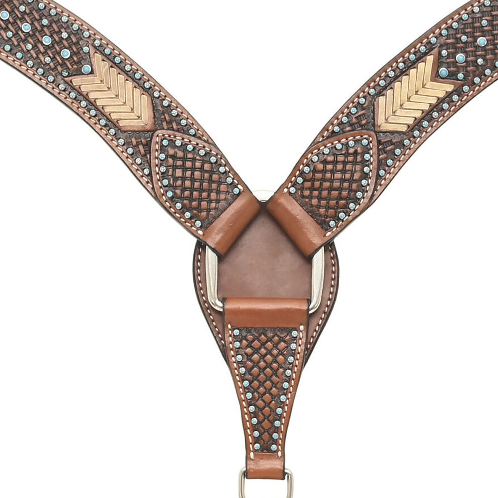 Rafter T Ranch Co. Dog Collar with Designer Inspired Tan Printed Arrows
