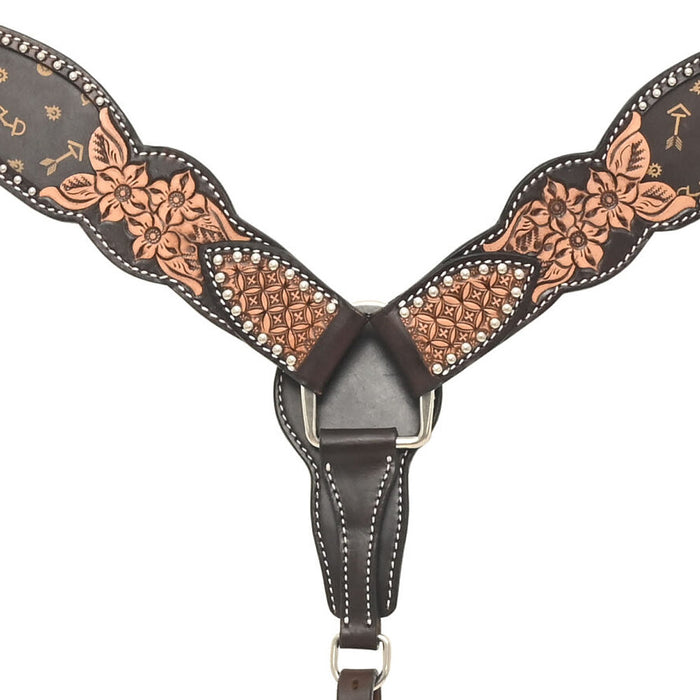 Rafter T Ranch Company Arrow Inlay Breast Collar
