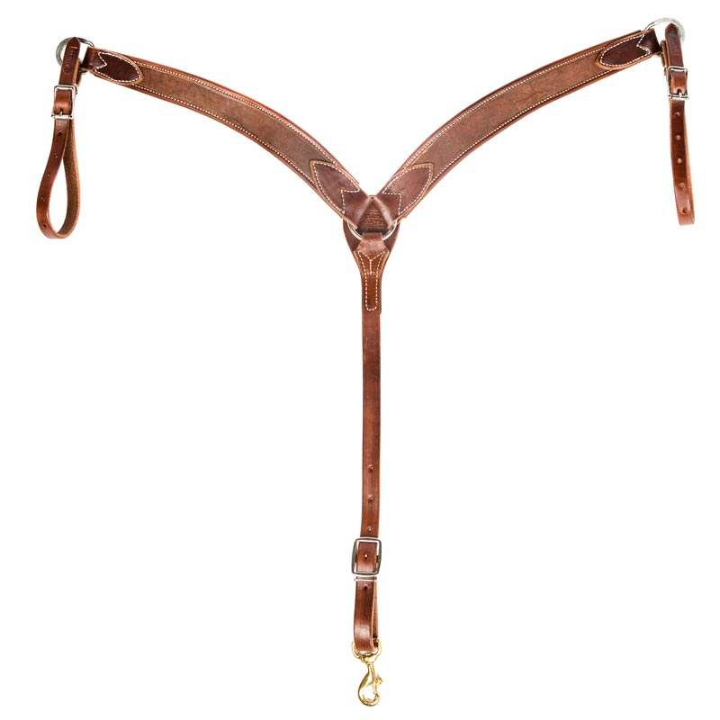 Martin Saddlery Chocolate 1 1/2 inch Roughout Breast Collar