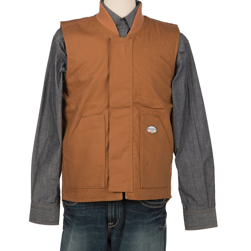 Rasco Fr Men's Brown Duck Work Vest