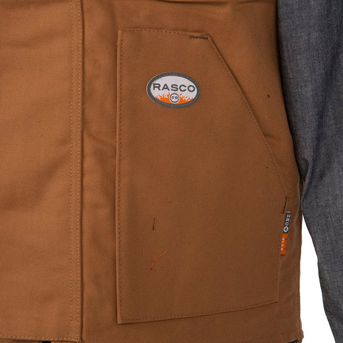 Rasco Fr Men's Brown Duck Work Vest