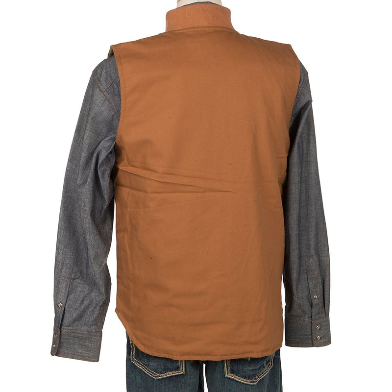 Rasco Fr Men's Brown Duck Work Vest