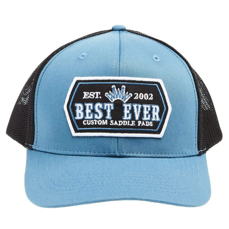 Best Ever Pads Light Blue and Black Patch Mesh Back Cap