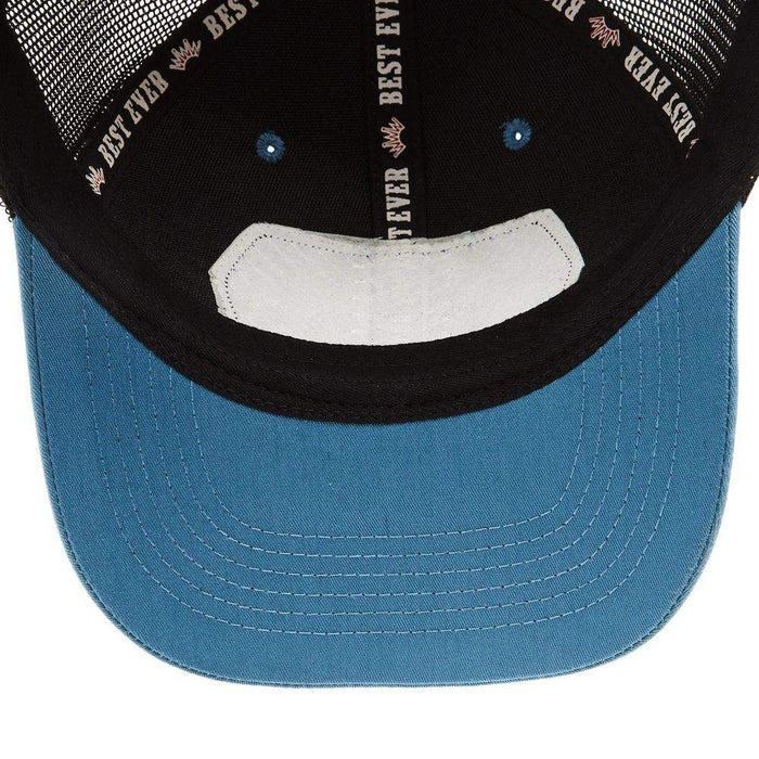 Best Ever Pads Light Blue and Black Patch Mesh Back Cap