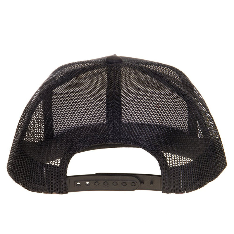 Best Ever Pads Black Flat Brim Leather Logo Patch Mesh Back Trucker Cap
