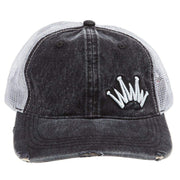 Best Ever Pads Light Distressed Black and Grey Mesh Back Cap