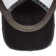 Best Ever Pads Light Distressed Black and Grey Mesh Back Cap