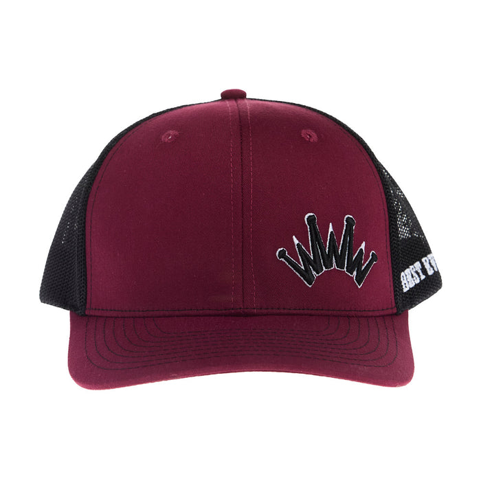 Best Ever Pads Dark RedLogo Cap with Black Crown