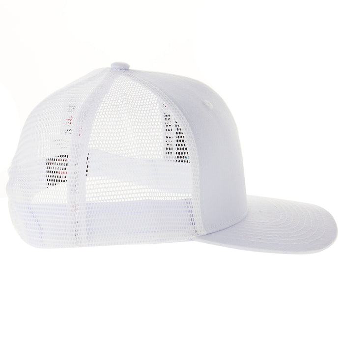 Best Ever Pads Saddle Turquoise Embroidered Crown White Mesh Back Trucker Cap