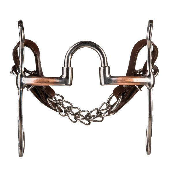 Cowboy Tack Bernard Fonck Smooth Copper Correction Port 6in Shank Bit