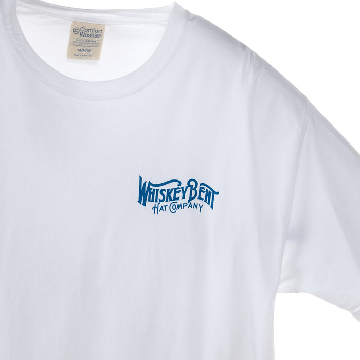 Whiskey Bent Hat Co White Beach Front Tee Shirt
