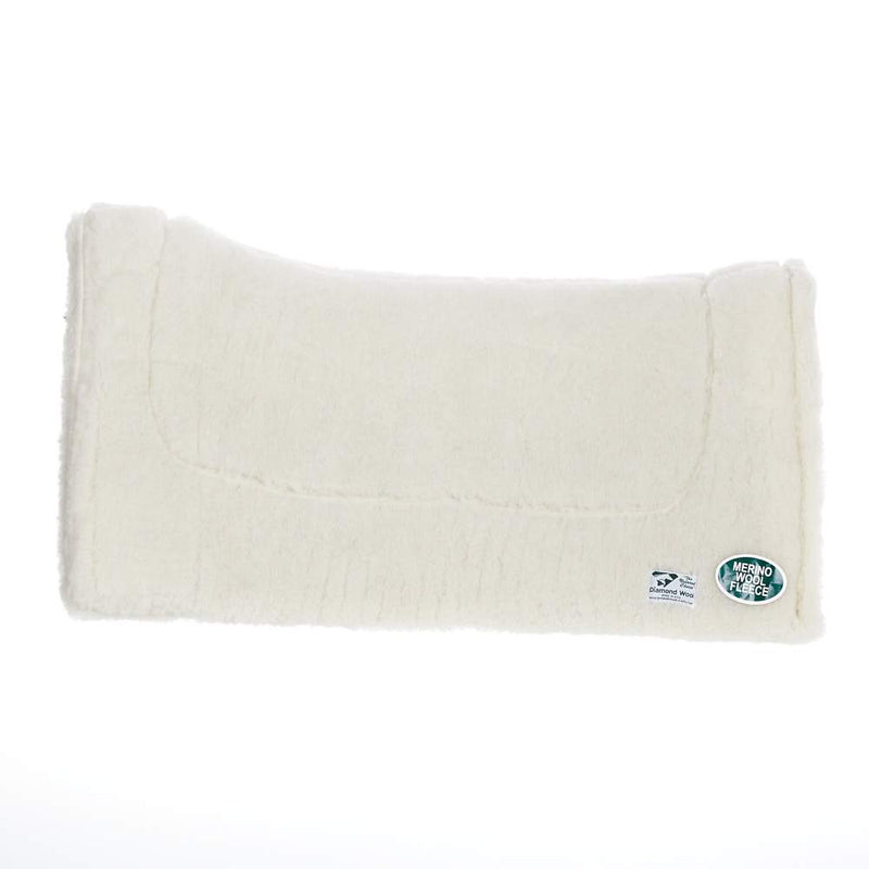 Diamond Wool Pad Company 30x30 Contoured Wool Fleece Liner Saddle Pad