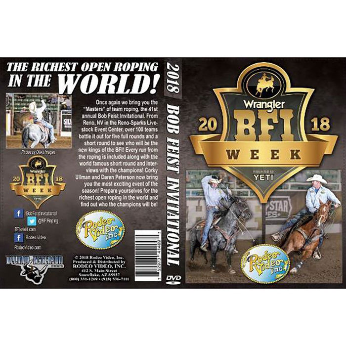 Rodeo Video Bob Feist Invitational 2018 Team Roping DVD