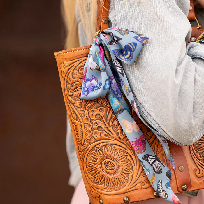 Fringe Scarves Butterfly Tan Twilly