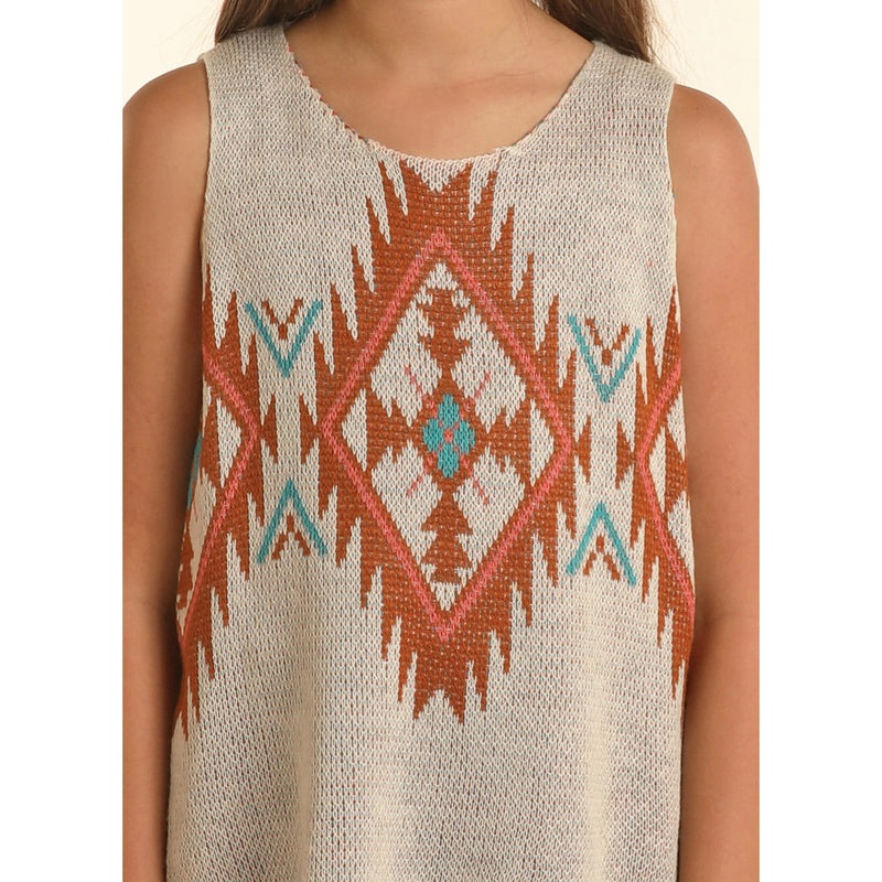 Rock & Roll Denim Girls Azteck Tank