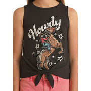 Panhandle Girls Howdy Black Tie Tank