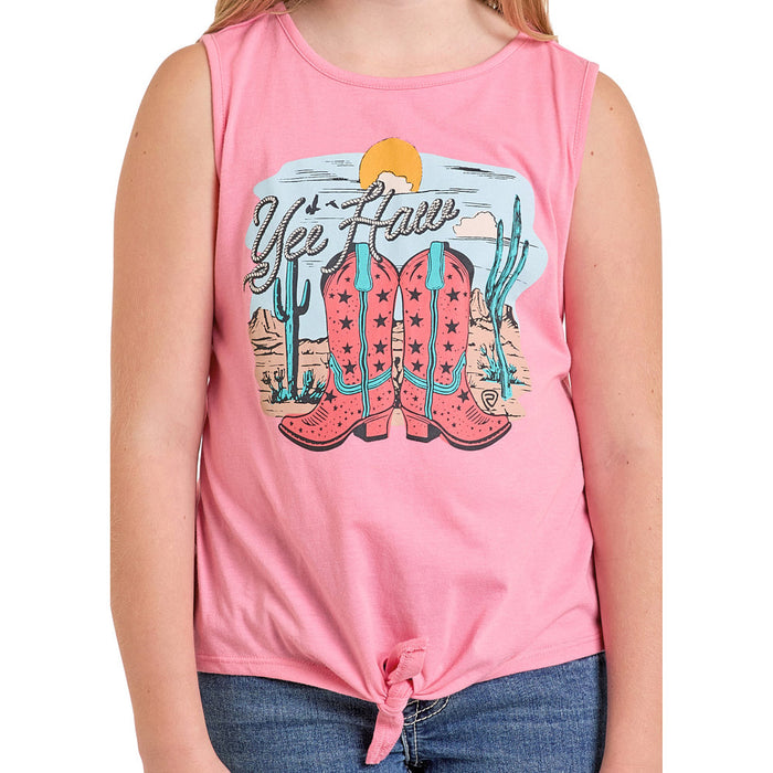 Rock & Roll Denim Girl's Pink Graphic Tee
