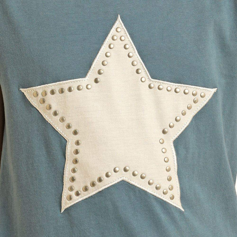 Rock & Roll Denim Girl's Blue Applique Star Tee