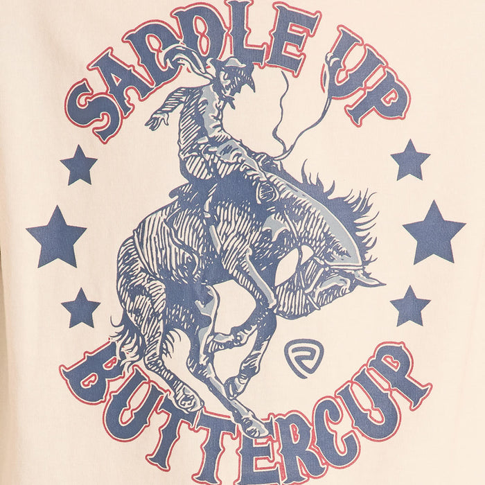 Rock & Roll Denim Girl's Navy Saddle Up Tee Shirt