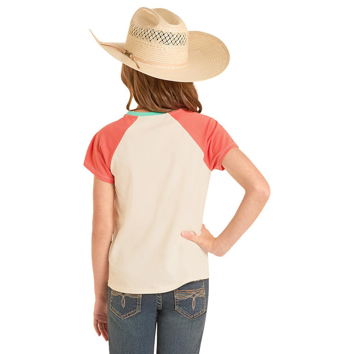 Rock & Roll Denim Girl's Rowdy Natural Tee Shirt