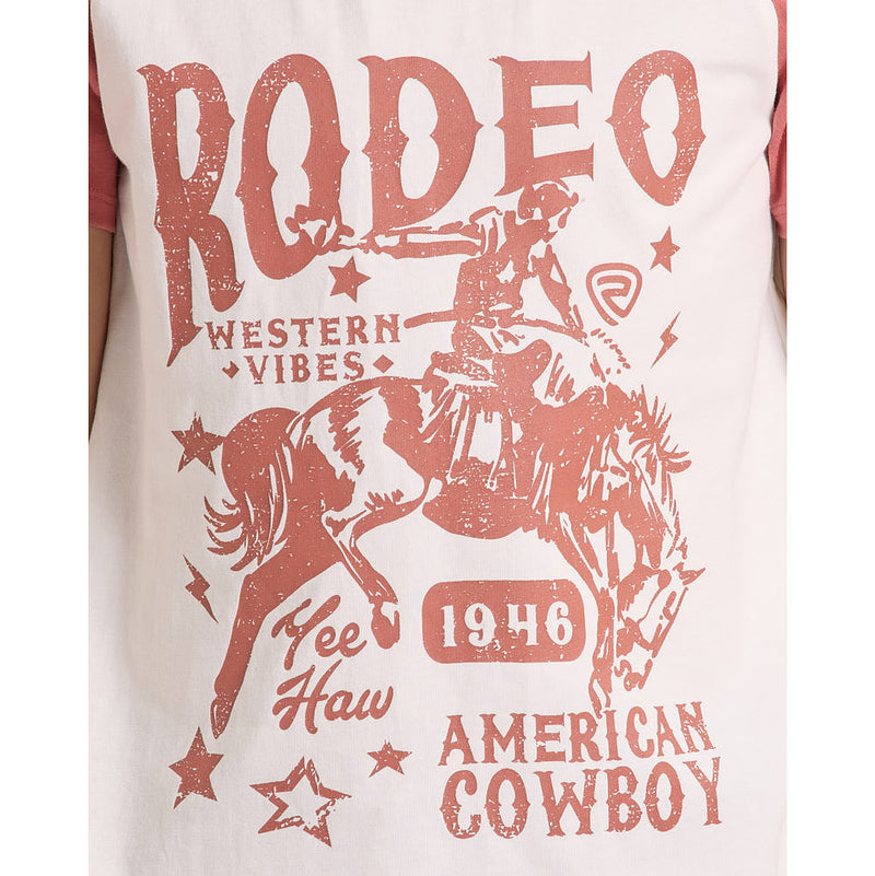 Rock & Roll Denim Girl's Natural Graphic Tee Shirt
