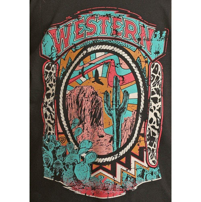 Rock & Roll Denim Girls Long Sleeve Graphic Tee